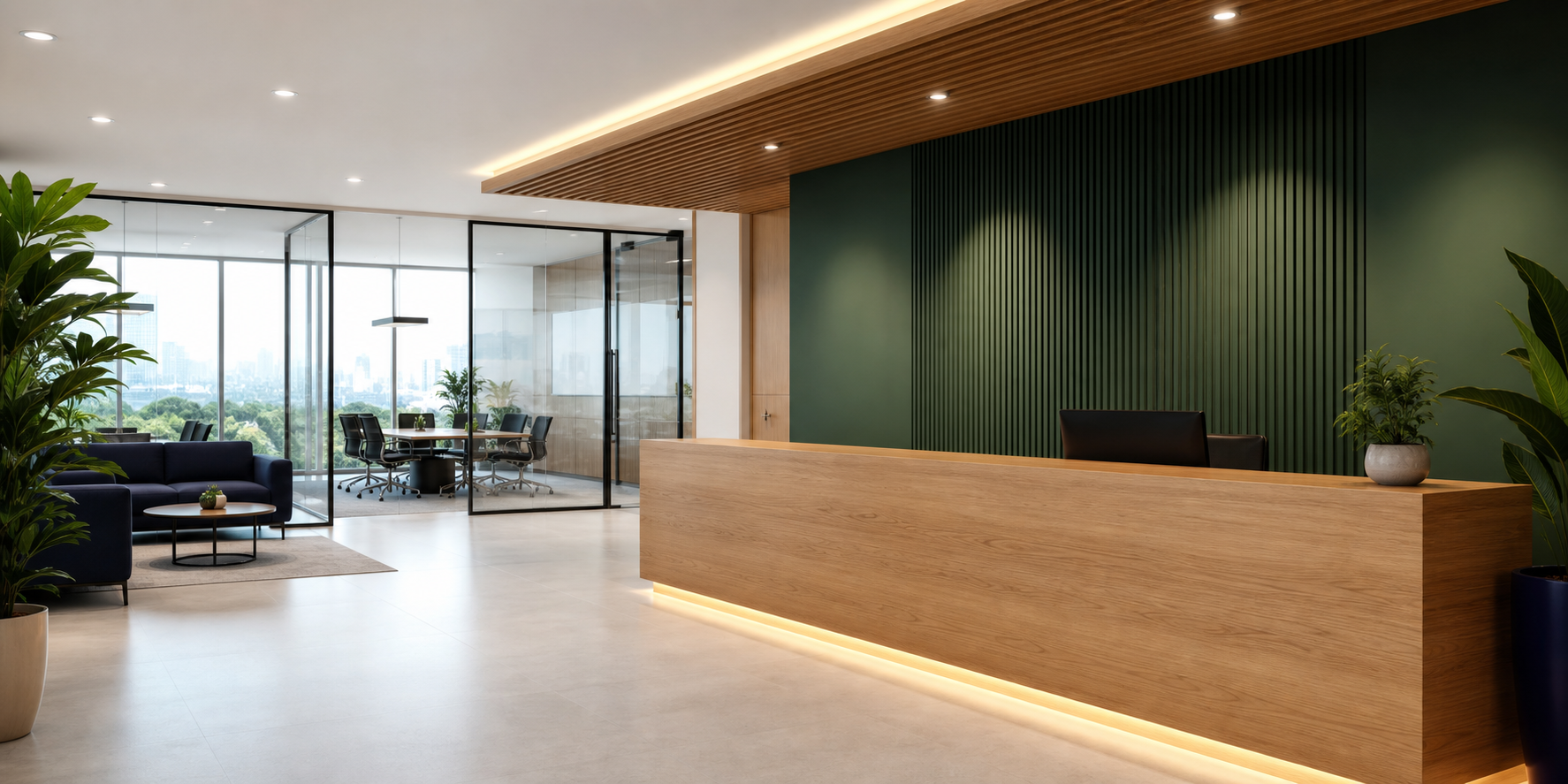 Modern GoGecko procurement office reception