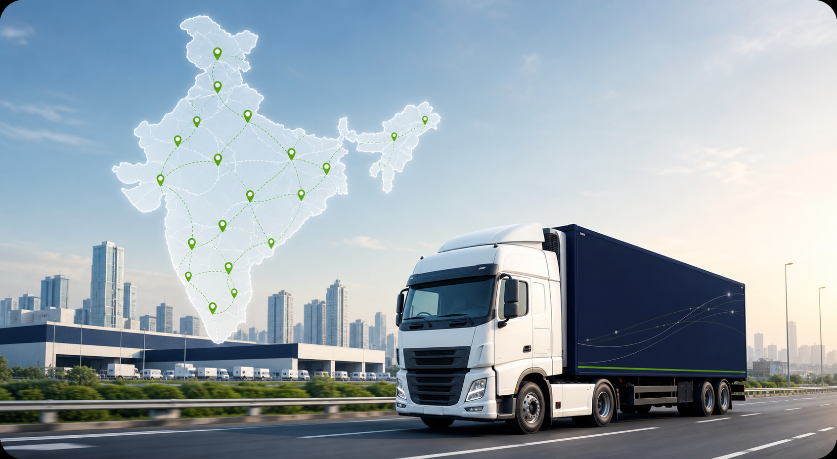 GoGecko delivery truck serving locations across India