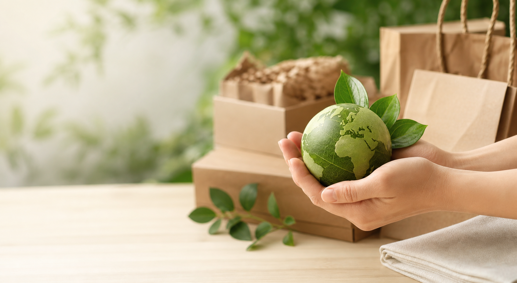 Sustainable procurement with eco-friendly packaging